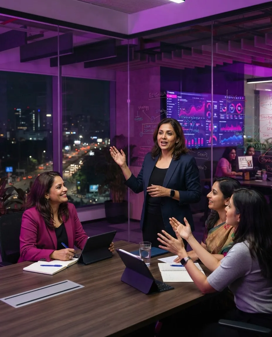 Women leaders in a GCC strategy meeting
